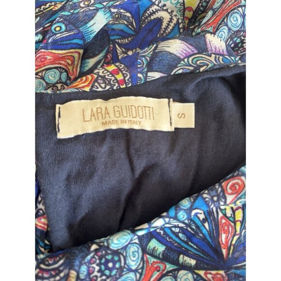 Laura Guidotti Womens Size Small Blue Sleeveless Maxi Dress Silk Blend - Picture 5 of 6